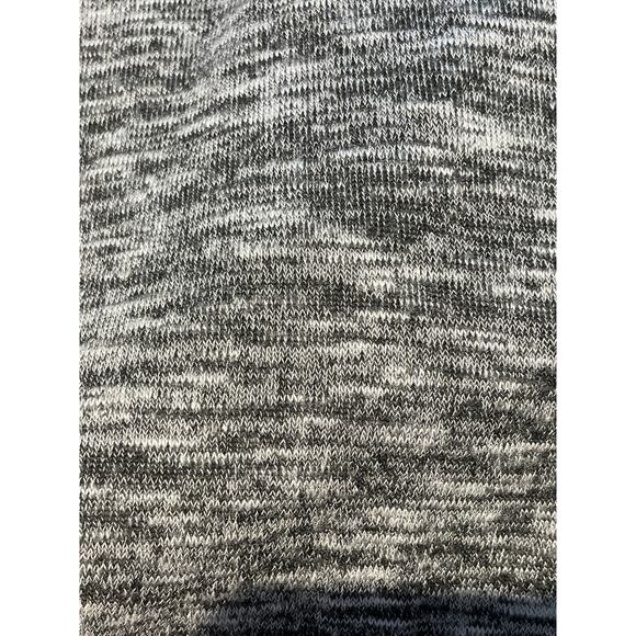 Soprano Top Girls Large Gray/White Heathered LS Striped Ruffled Dressy Casual - Picture 3 of 5